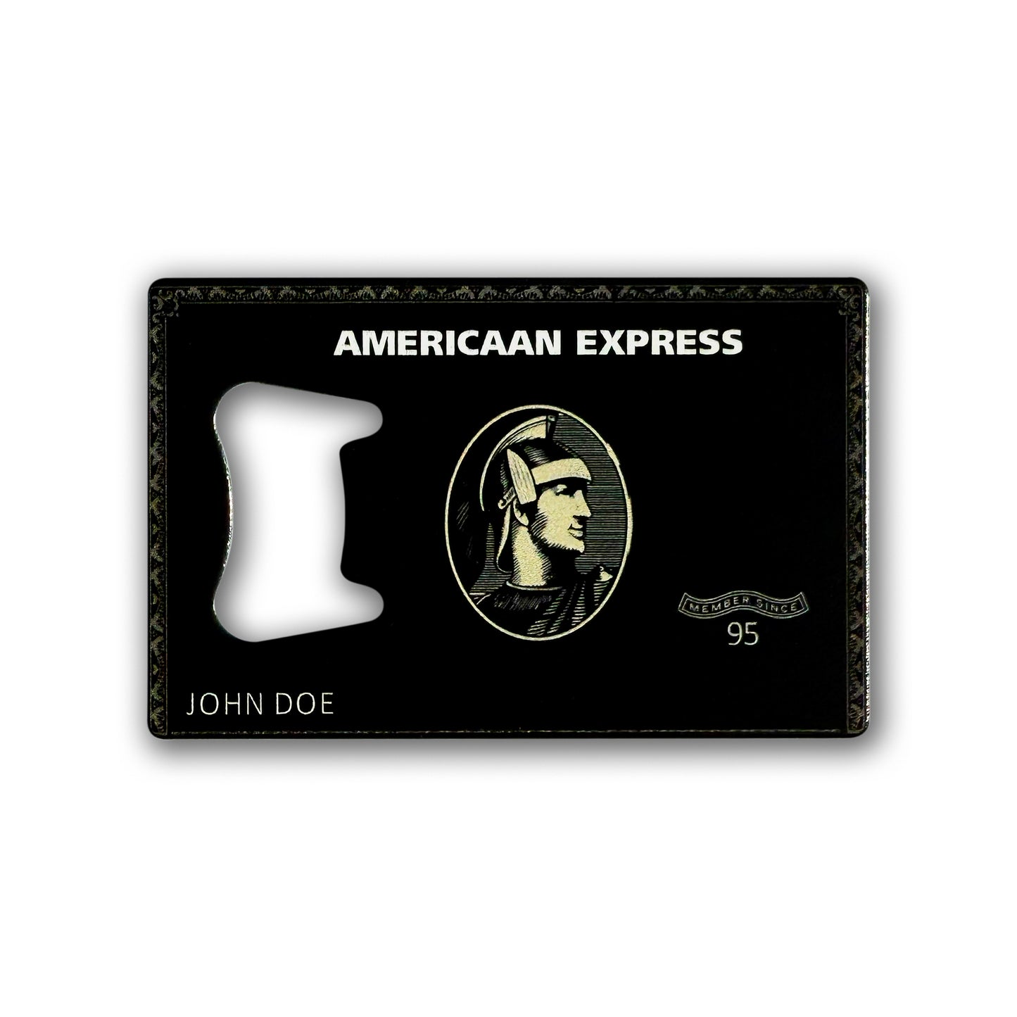 AMEX Black Card Credit Card Bottle Opener