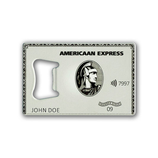 AMEX Platinum Credit Card Bottle Opener