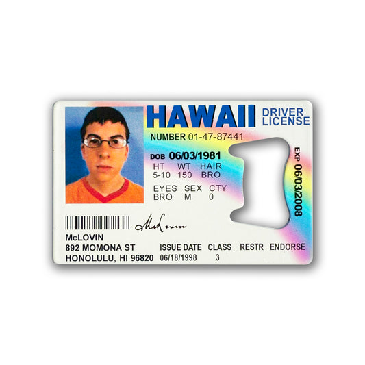 McLovin ID Card Bottle Opener